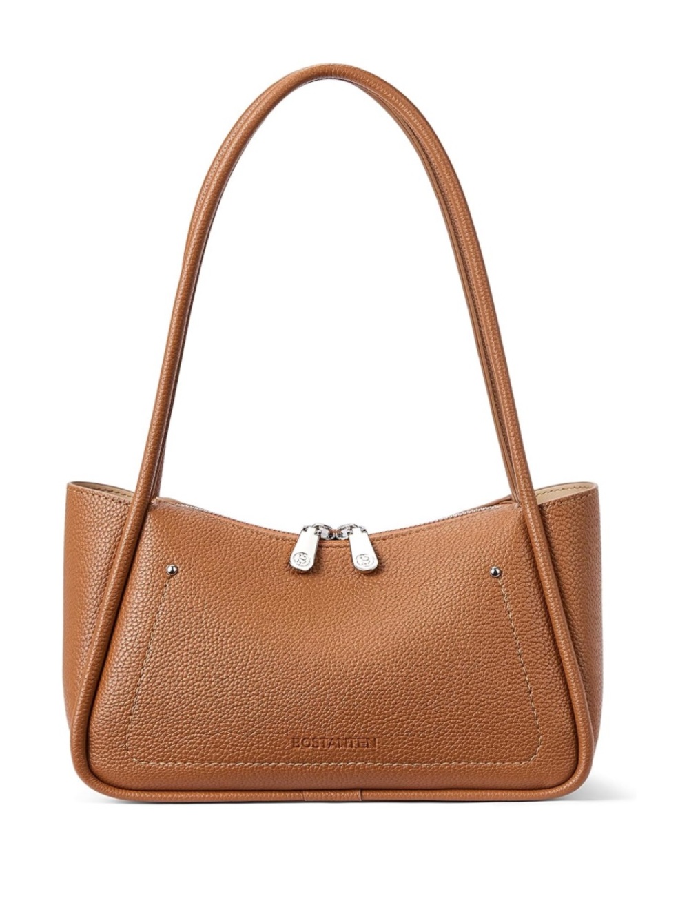 Brown PU Leather Shoulder Bag